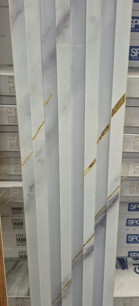 WPC BLANCO MARMOL DORADO